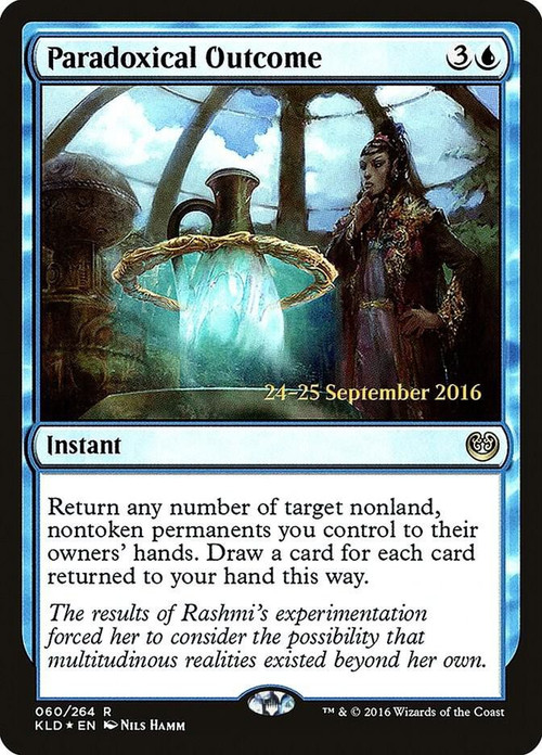 MtG Trading Card Game Kaladesh Rare Paradoxical Outcome #60 Prerelease FOIL、ToyWiz、kayou