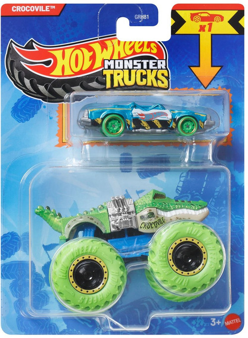 Hot Wheels Monster Trucks Crocovile Diecast Car、ToyWiz、kayou