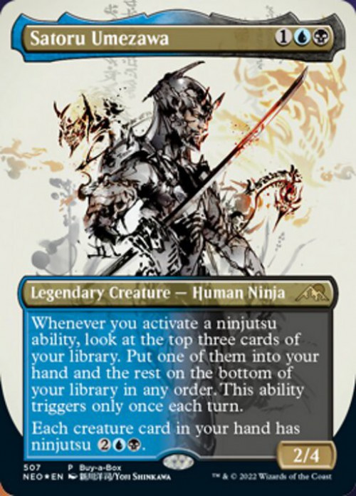 MtG Trading Card Game Kamigawa Neon Dynasty Rare Satoru Umezawa #507 Buy-a-Box FOIL、ToyWiz、kayou