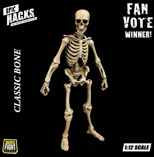 Boss Fight Studios Epic H.A.C.K.S. Skeleton Blank Action Figure Classic Bone (Pre-Order ships March)、ToyWiz、kayou