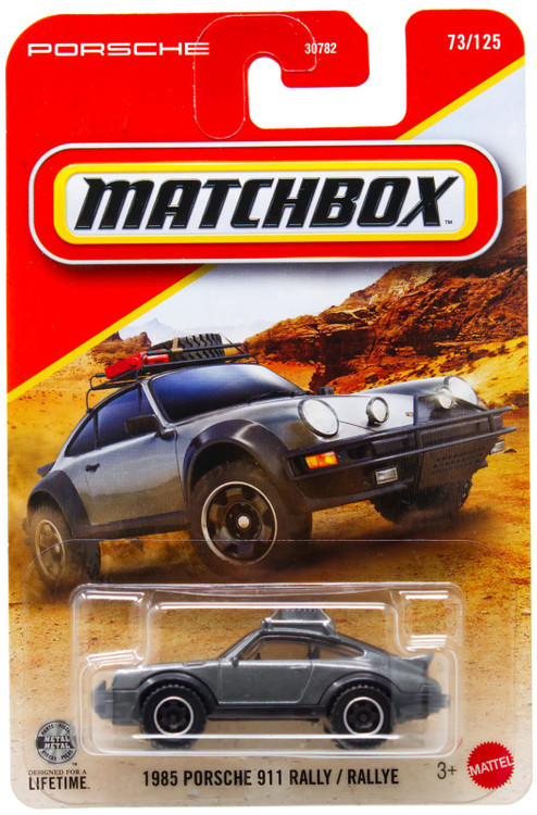 Matchbox 1985 Porsche 911 Rally Diecast Car Grey、ToyWiz、kayou