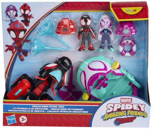 Marvel Spidey & His Amazing Friends Rescue Webs Ghost-Spider Boat & Miles 