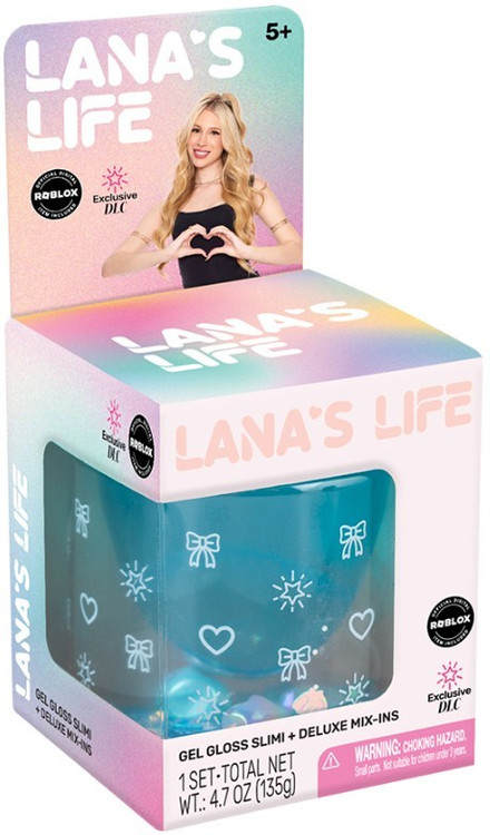 Lana's Life Gel Gloss Slimi + Deluxe Mix-Ins BLUE Slime Includes Roblox DLC Code、ToyWiz、kayou