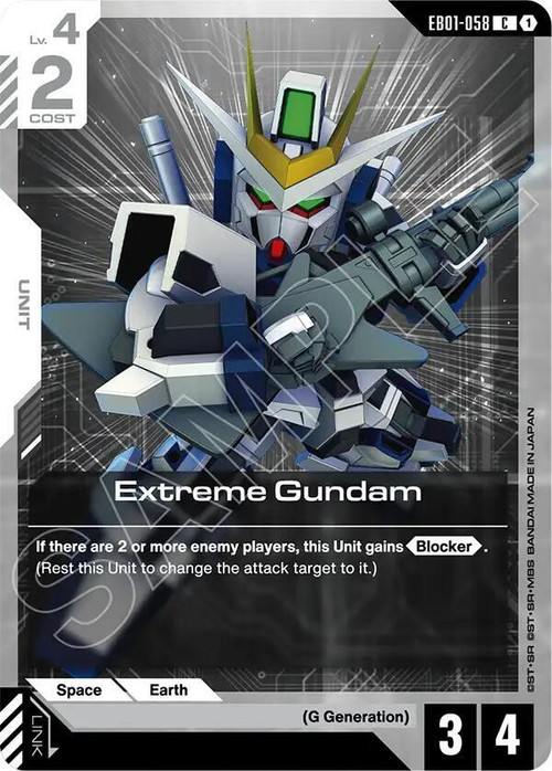 Gundam Trading Card Game Eternal Nexus Single Card Common Extreme