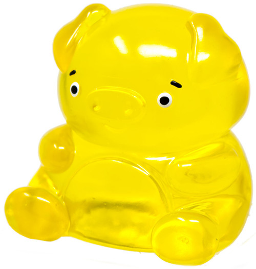 Giant Gummy Buddies Scented Yellow Pig 4-Inch Squeeze Toy、ToyWiz、kayou