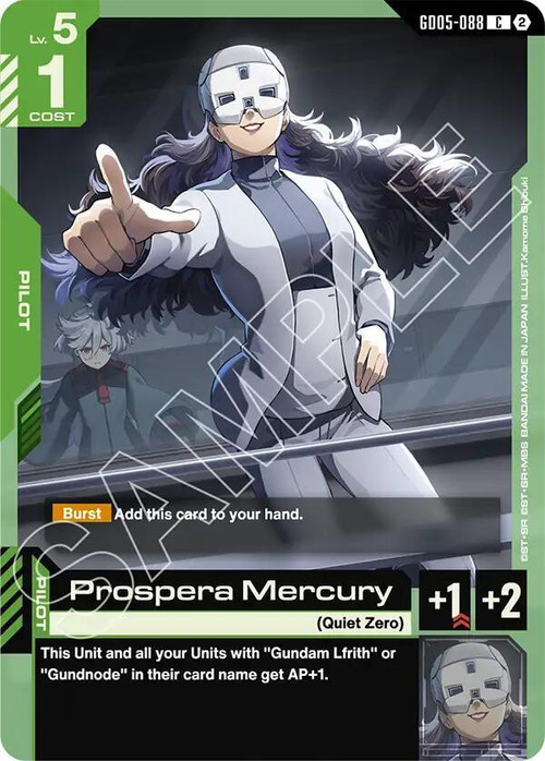 Gundam Trading Card Game Freedom Ascension Common Prospera Mercury GD05-088、ToyWiz、kayou