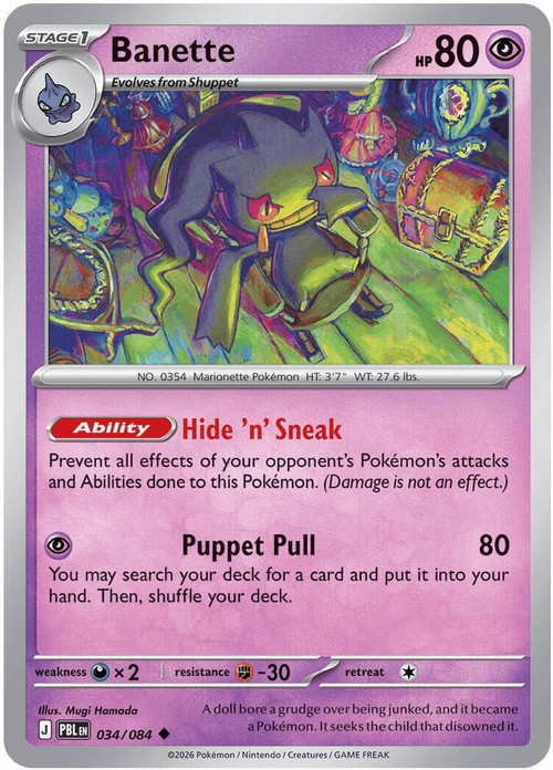 pokemon card banette 073/196 - Lost Origin - Evolution Set - Rare If you do Banette ex SR 095/078 SV1V