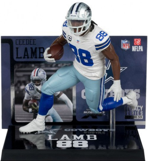 McFarlane Toys NFL Dallas Cowboys Ceedee Lamb Posed Figure - ToyWiz