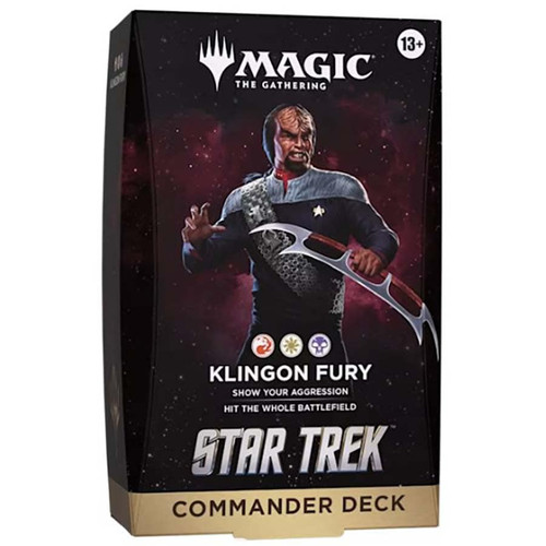 MtG Star Trek Klingon Fury Commander Deck 100 Cards (Pre-Order ships November)、ToyWiz、kayou