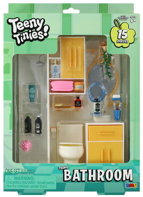 Teeny Tinies! Teeny Bathroom Playset 15 Pieces、ToyWiz、kayou