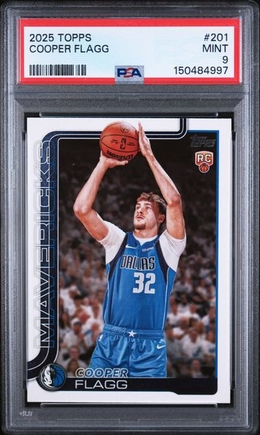 NBA 2025-26 Topps Basketball Cooper Flagg #201 Rookie PSA 9、ToyWiz、kayou
