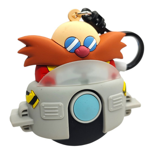 3D Figural Bag Clip Sonic the Hedgehog Series 6 Dr. Eggman 2-Inch Minifigure Loose、ToyWiz、kayou