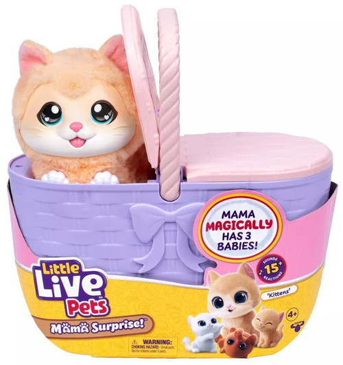 Little Live Pets Mama Surprise! Kittens Interactive Toy with 3 Babies、ToyWiz、kayou