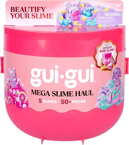 Gui-Gui Mega Slime Haul 5 Slimes, 50+ Pieces、ToyWiz、kayou