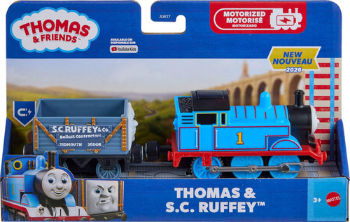 Fisher Price Thomas & Friends Motorized Thomas & S.C. Ruffey Train Figure、ToyWiz、kayou