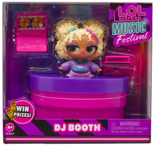 LOL Surprise Music Festival DJ Booth Mini Playset Demo B.B.、ToyWiz、kayou