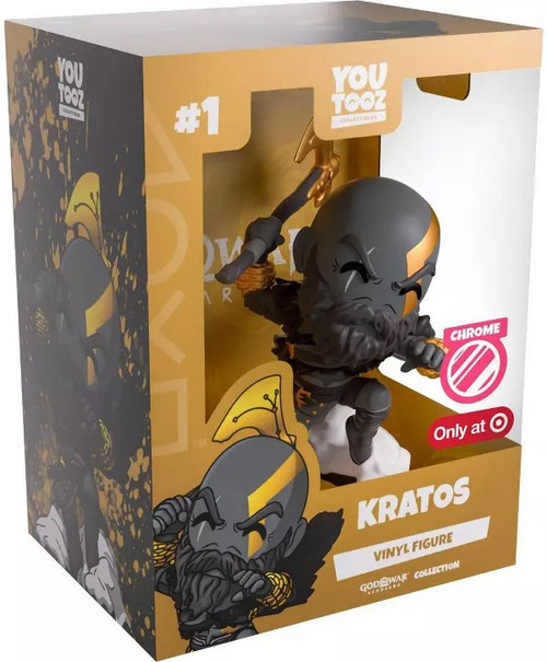 God of War Ragnarok Kratos Exclusive 5-Inch Vinyl Figure Chrome、ToyWiz、kayou
