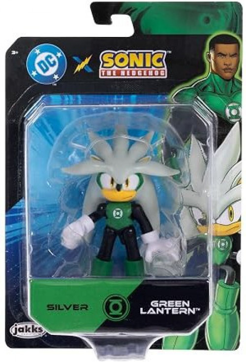 Sonic The Hedgehog x DC Silver as the Green Lantern 2.5-Inch Mini Figure、ToyWiz、kayou