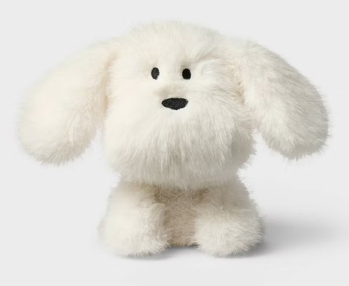 GiggleScape Fluffy White Dog 6-Inch Plush、ToyWiz、kayou