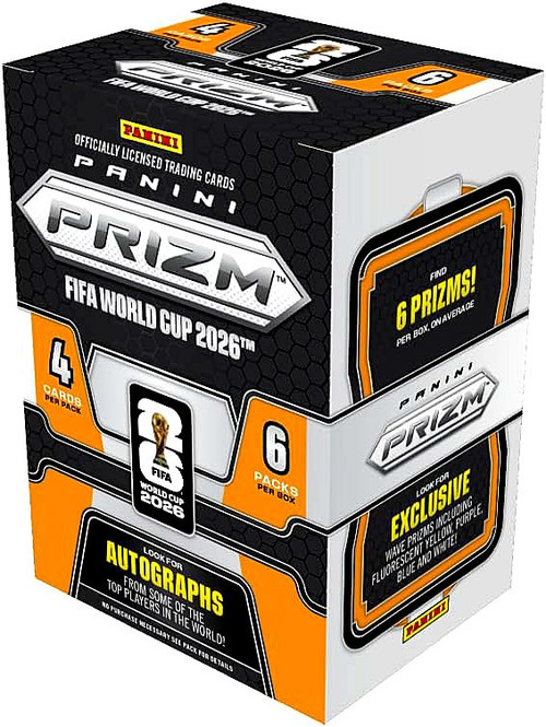 FIFA World Cup Panini 2026 Prizm Soccer Trading Card BLASTER Box 6 Packs、ToyWiz、kayou