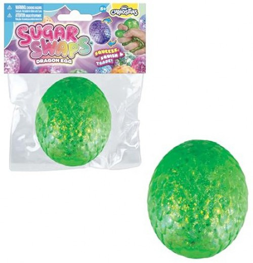 Sugar Swaps Dragon Egg GREEN 2.5-Inch Squishy Squeeze Toy、ToyWiz、kayou