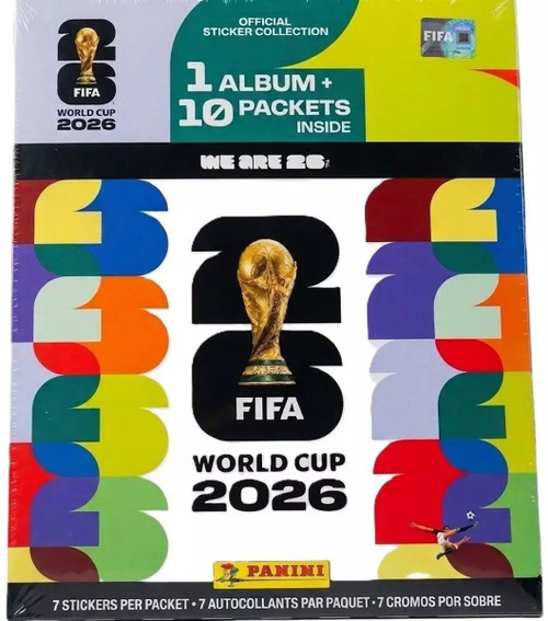 FIFA World Cup Panini 2026 Soccer Sticker STARTER Kit 1 Album & 10 Packs、ToyWiz、kayou