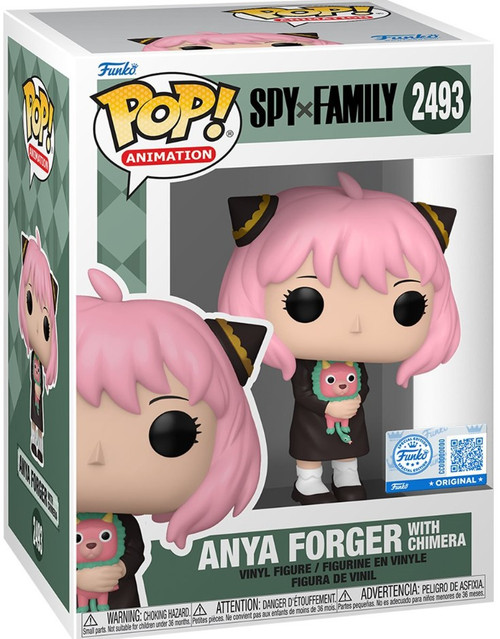 Funko Spy x Family POP! Animation Anya Forger Exclusive Vinyl Figure #2493 With Chimera、ToyWiz、kayou