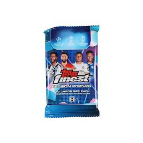 Topps 2025-26 Finest UEFA Club Competitions Trading Card HOBBY Pack 10 Cards、ToyWiz、kayou