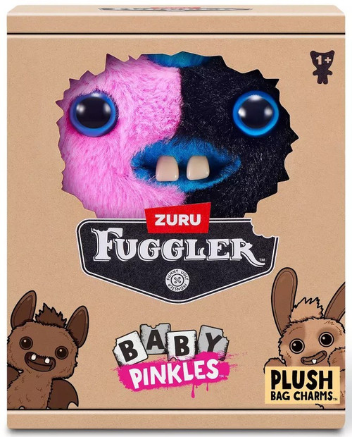 Fuggler Baby Pinkles Wide Eyed Weirdo Heart 3.5-Inch Plush Bag Charm、ToyWiz、kayou