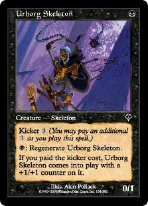 MtG Invasion Common Urborg Skeleton #134、ToyWiz、kayou
