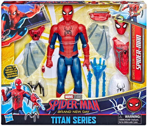 Marvel Spider-Man: Brand New Day Titan Series Ultimate Web Gear Spider-Man Exclusive Action Figure、ToyWiz、kayou