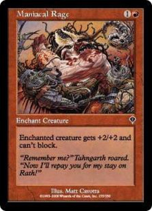 MtG Invasion Common Maniacal Rage #155、ToyWiz、kayou