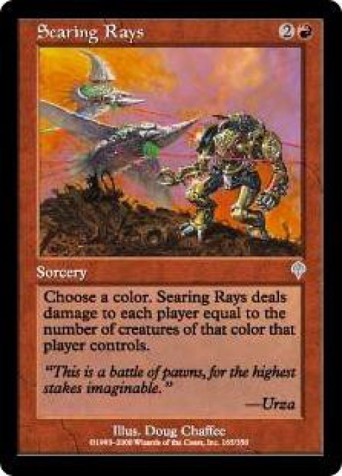 MtG Invasion Uncommon Searing Rays #165、ToyWiz、kayou