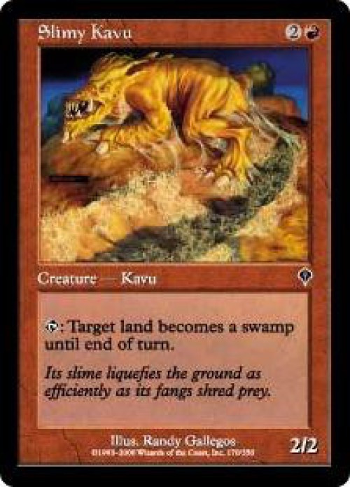 MtG Invasion Common Slimy Kavu #170、ToyWiz、kayou