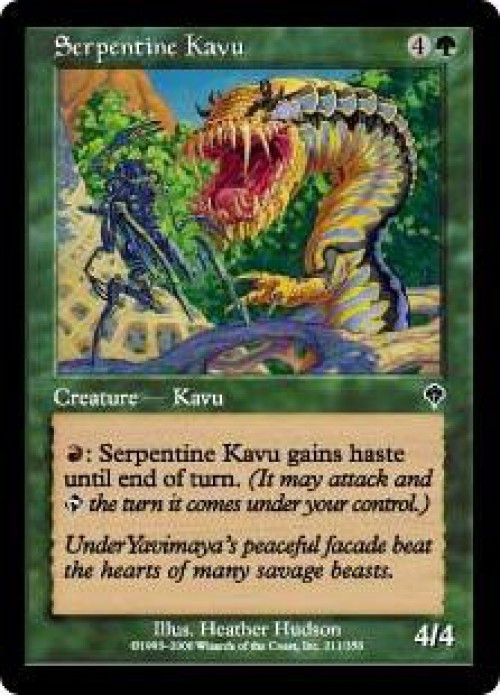 MtG Invasion Common Serpentine Kavu #211、ToyWiz、kayou