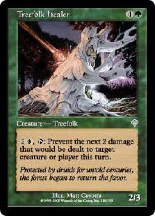 MtG Invasion Uncommon Treefolk Healer #218、ToyWiz、kayou