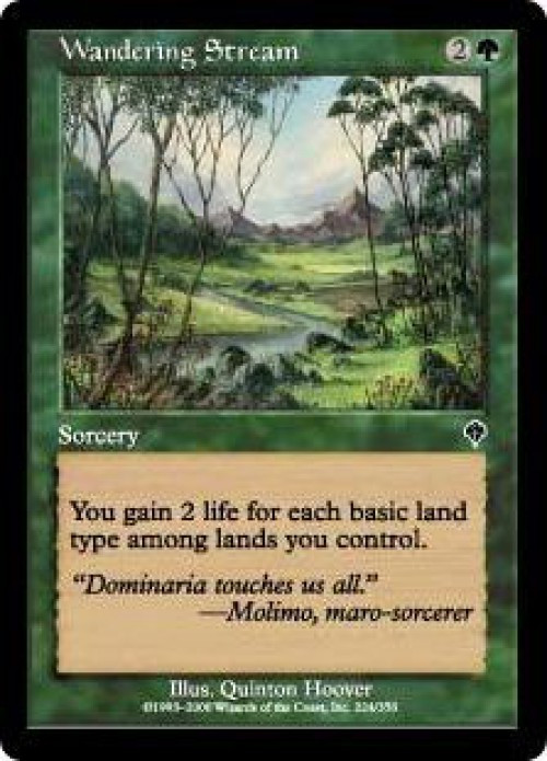 MtG Invasion Common Wandering Stream #224、ToyWiz、kayou