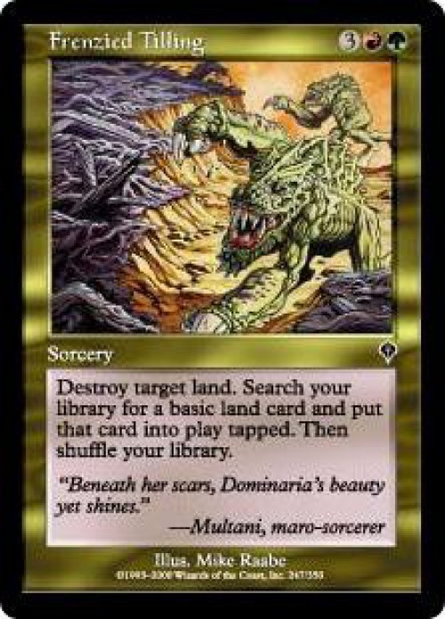 MtG Invasion Common Frenzied Tilling #247、ToyWiz、kayou