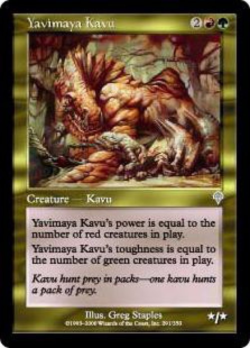 MtG Invasion Uncommon Yavimaya Kavu #291、ToyWiz、kayou