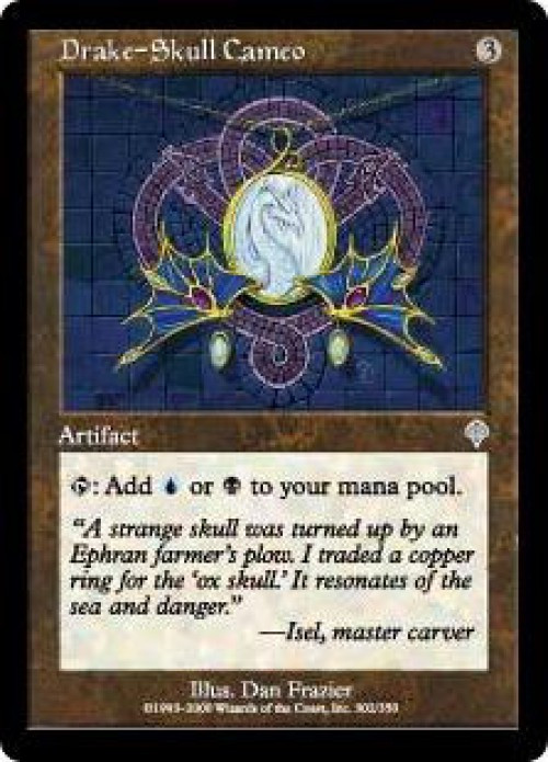 MtG Invasion Uncommon Drake-Skull Cameo #302、ToyWiz、kayou