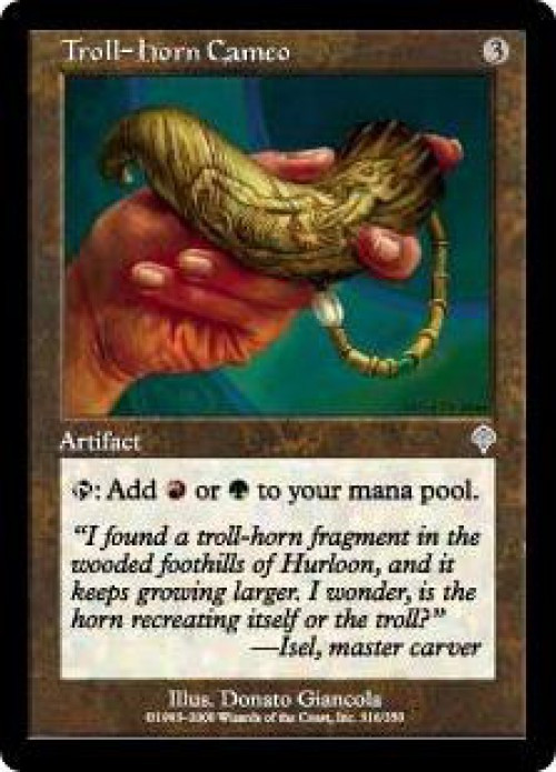 MtG Invasion Uncommon Troll-Horn Cameo #316、ToyWiz、kayou