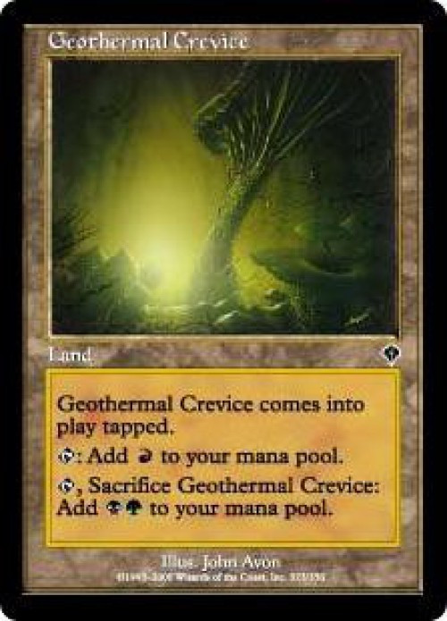 MtG Invasion Common Geothermal Crevice #323、ToyWiz、kayou