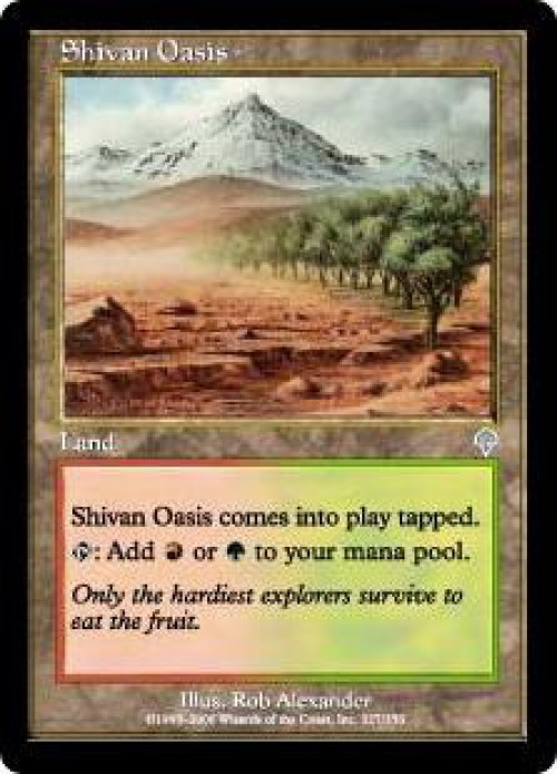 MtG Invasion Uncommon Shivan Oasis #327、ToyWiz、kayou