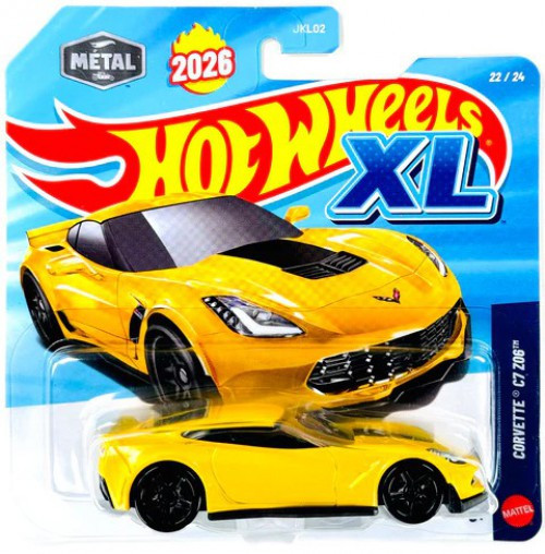 Hot Wheels XL Corvette C7 Z06 143 Die Cast Car Mattel - ToyWiz