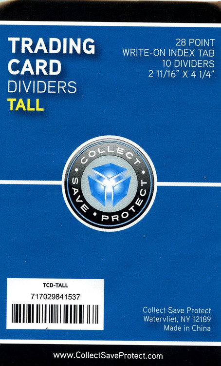 Card Supplies Trading Card Tall Tall Dividers 28 Pt., 10 Count、ToyWiz、kayou
