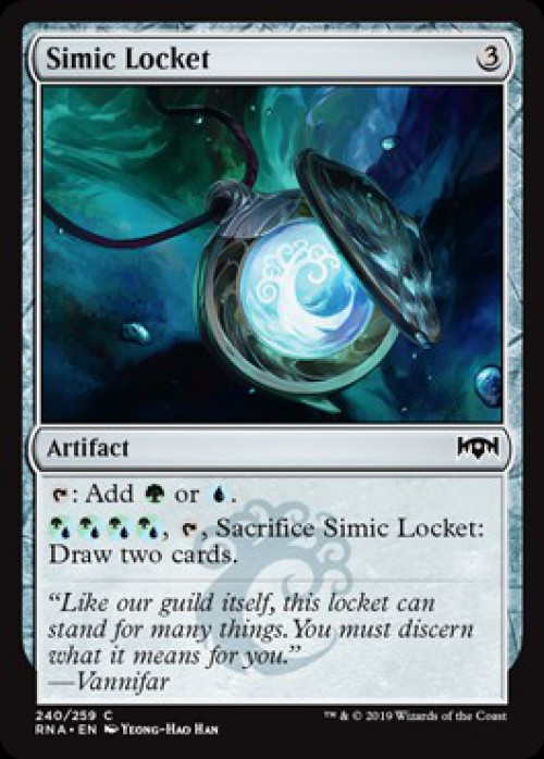 MtG Trading Card Game Ravnica Allegiance Common FOIL Simic Locket #240、ToyWiz、kayou