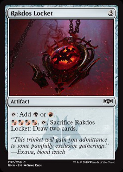 MtG Trading Card Game Ravnica Allegiance Common FOIL Rakdos Locket #237、ToyWiz、kayou