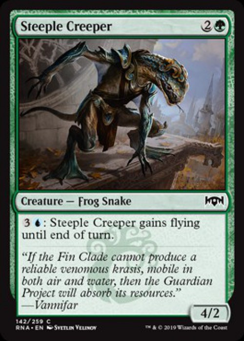 MtG Trading Card Game Ravnica Allegiance Common FOIL Steeple Creeper #142、ToyWiz、kayou