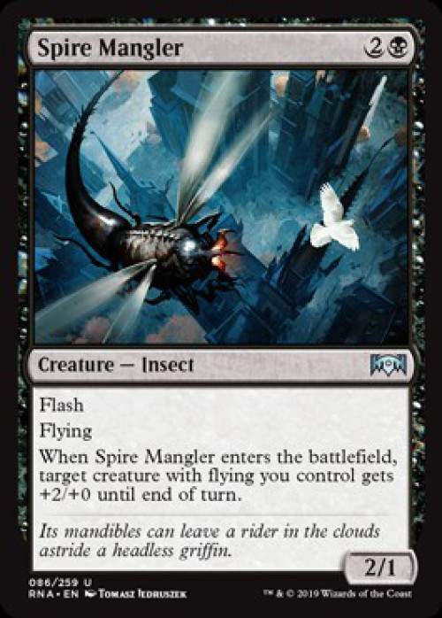 MtG Trading Card Game Ravnica Allegiance Uncommon FOIL Spire Mangler #86、ToyWiz、kayou