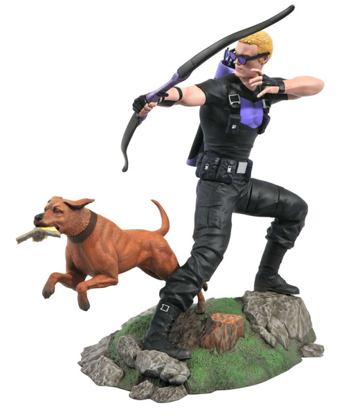 Marvel Gallery Hawkeye & Pizza Dog 9-Inch PVC Figure Statue Damaged Package、ToyWiz、kayou
